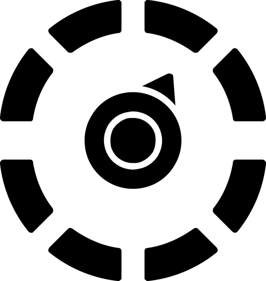 Gauge Glyph Icon vector