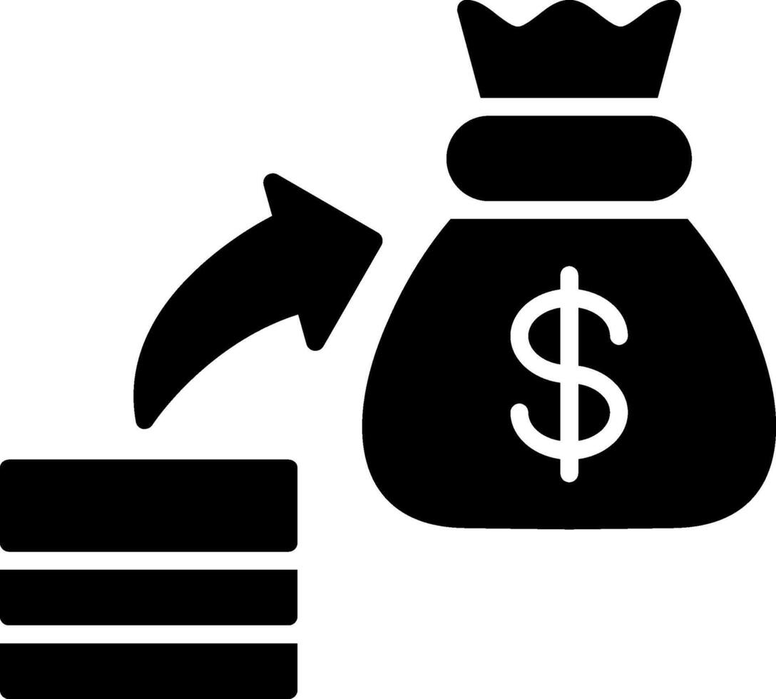 Increase Glyph Icon vector