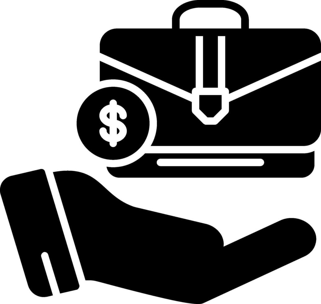 Growth Glyph Icon vector