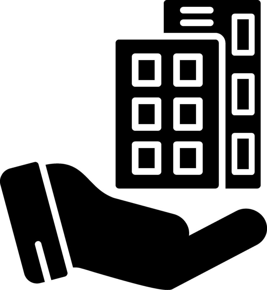 Real Estate Glyph Icon vector