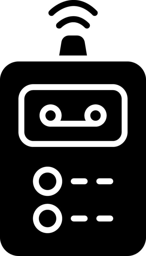 Recorder Glyph Icon vector