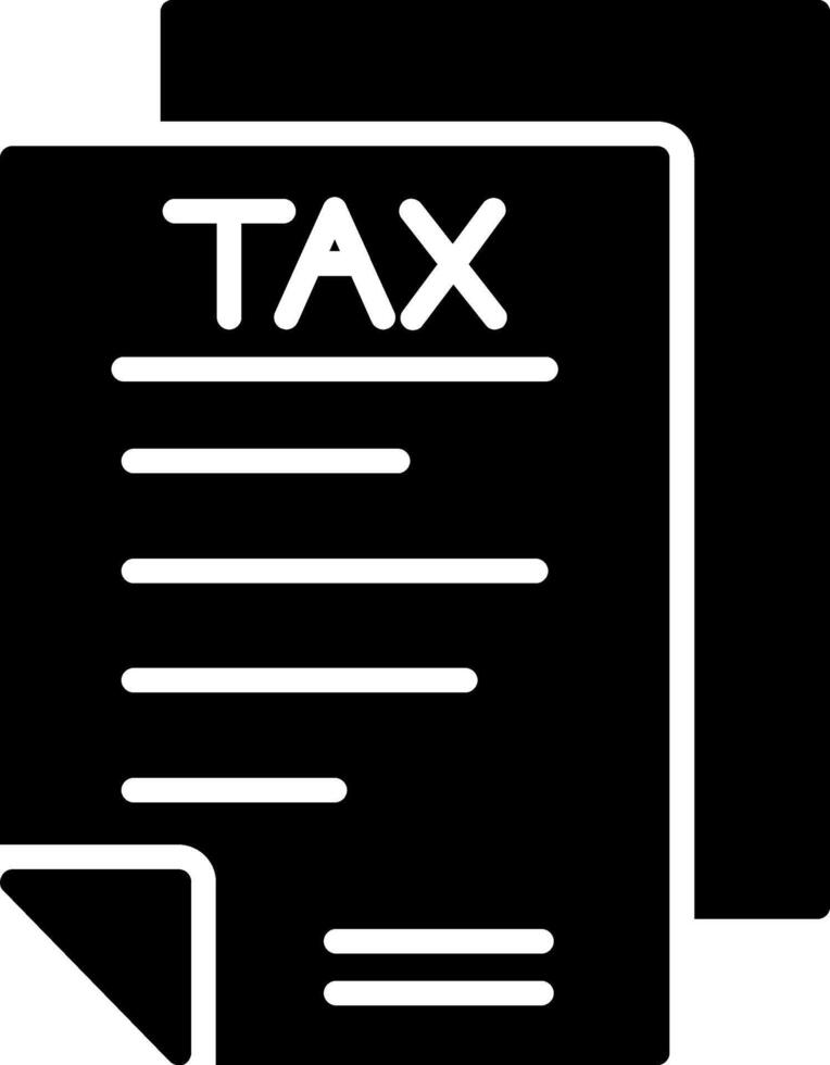 Taxes Glyph Icon vector