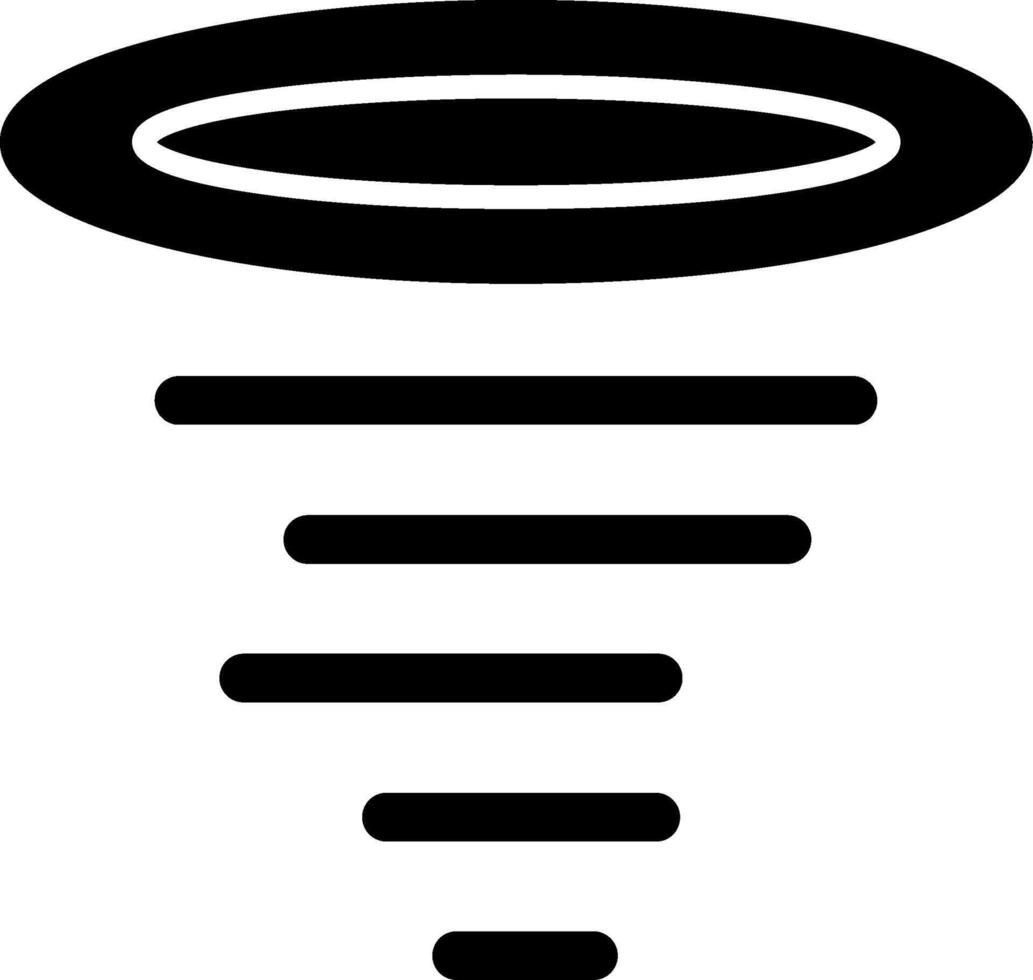 Tornado Glyph Icon vector