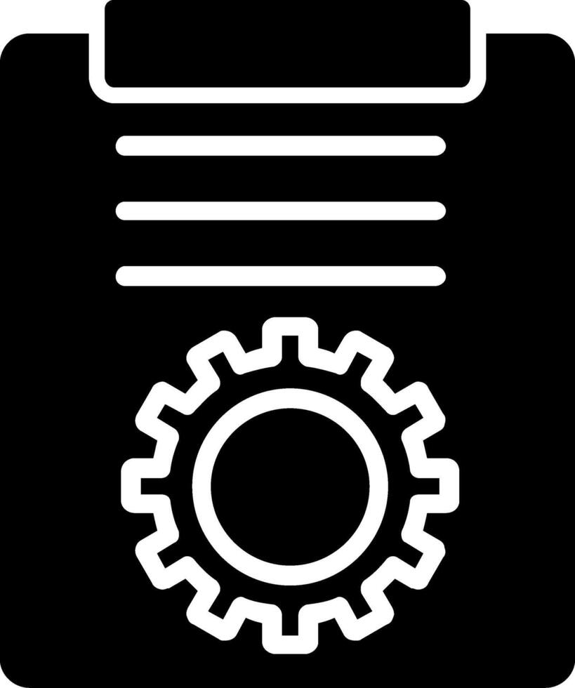 Project Management Glyph Icon vector