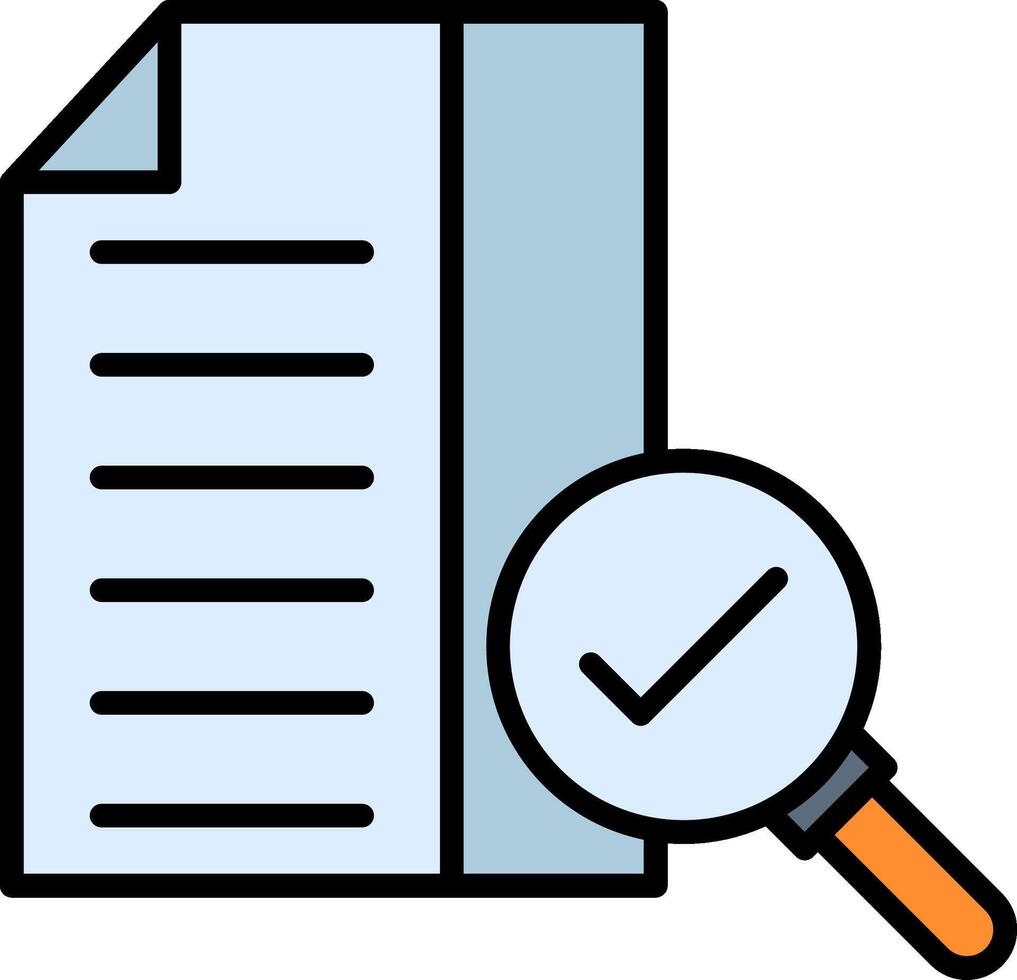 Compliance Line Filled Icon vector