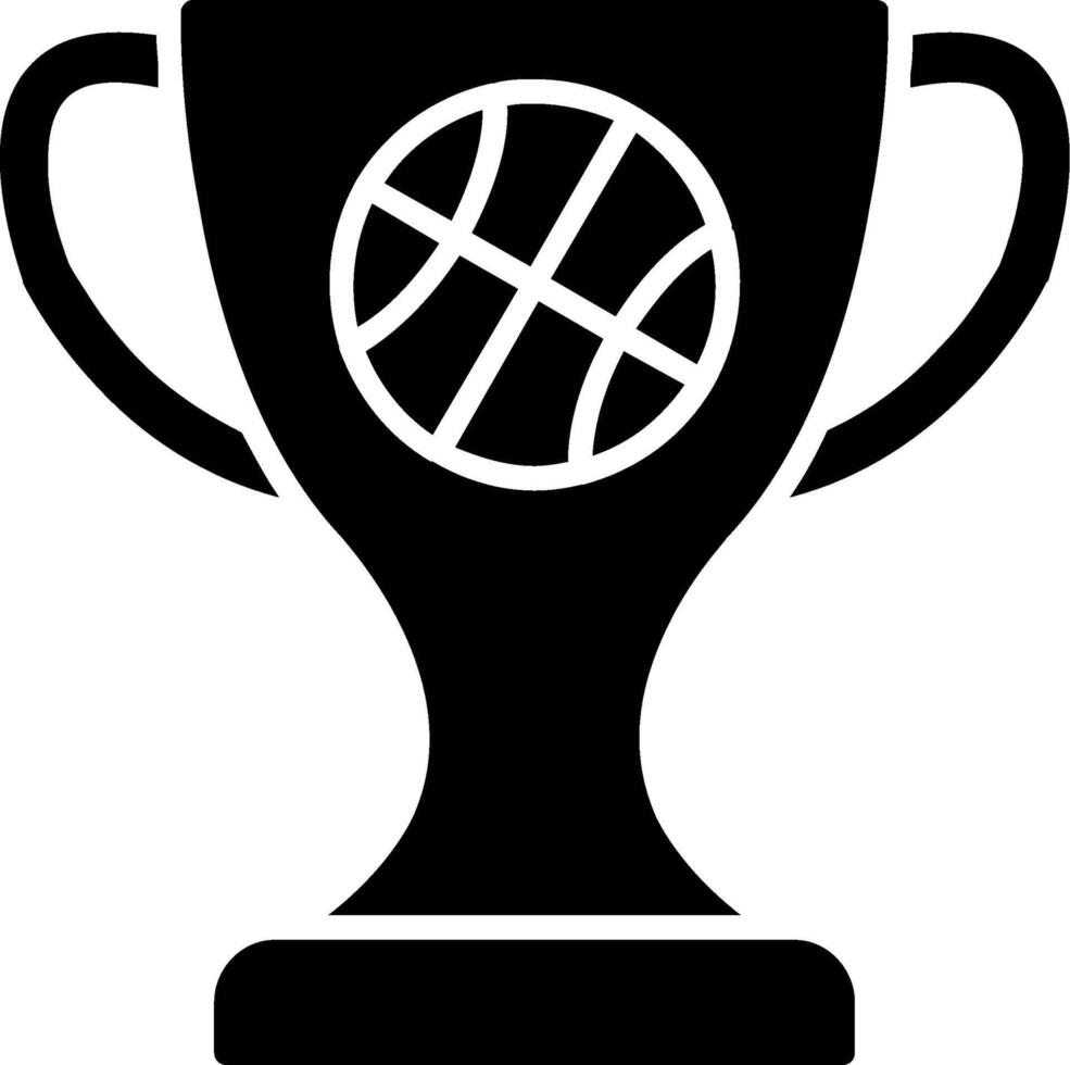 icono de glifo de baloncesto vector