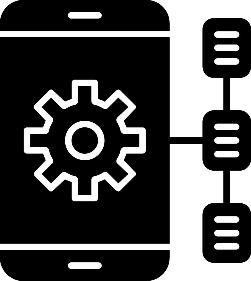 Task Glyph Icon vector