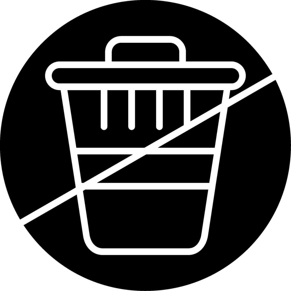 Zero Waste Glyph Icon vector