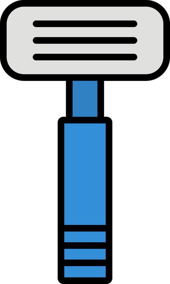 Razor Line Filled Icon vector