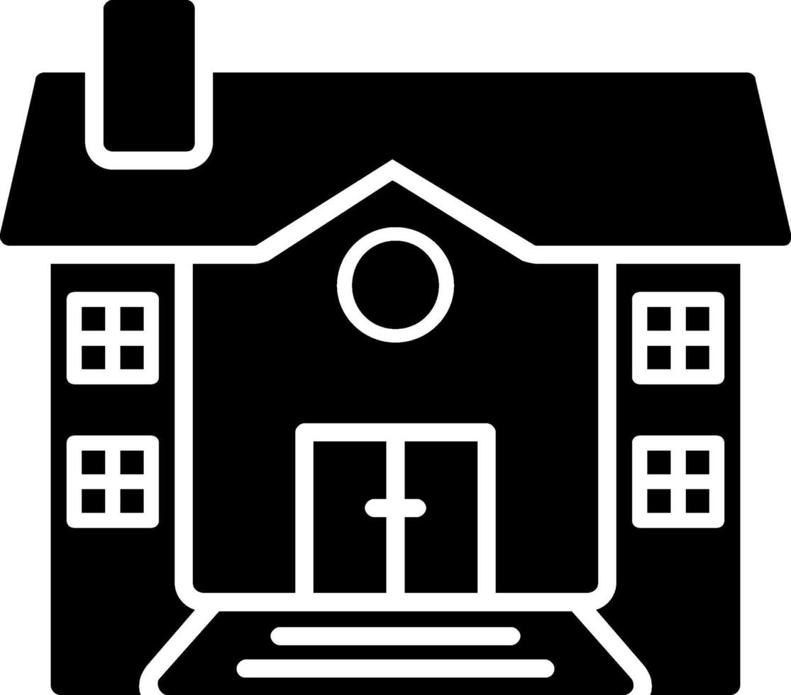 Mansion Glyph Icon vector