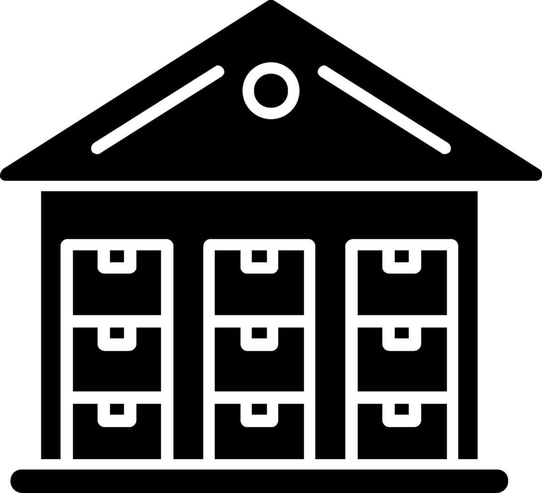 Storing Glyph Icon vector