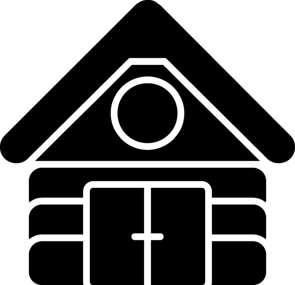 Cabin Glyph Icon vector