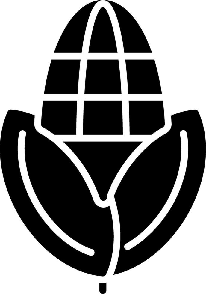 Corn Glyph Icon vector