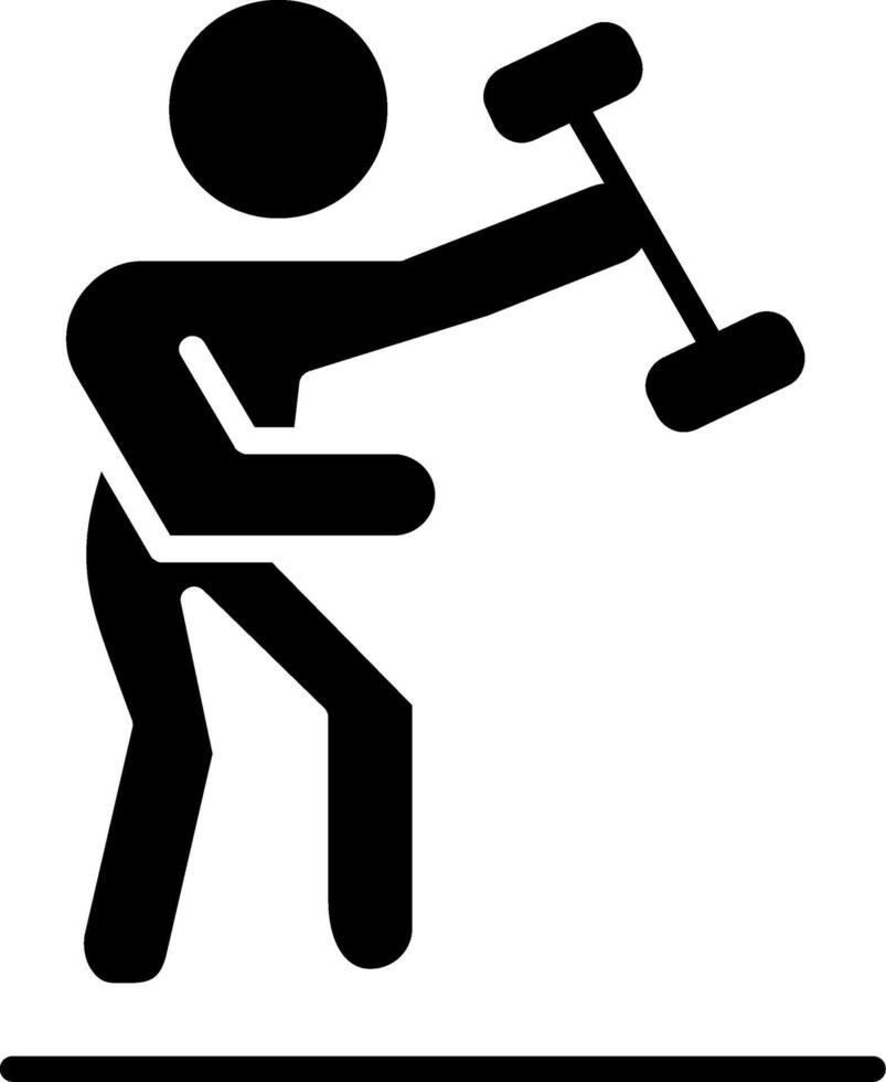 Exercise Glyph Icon vector