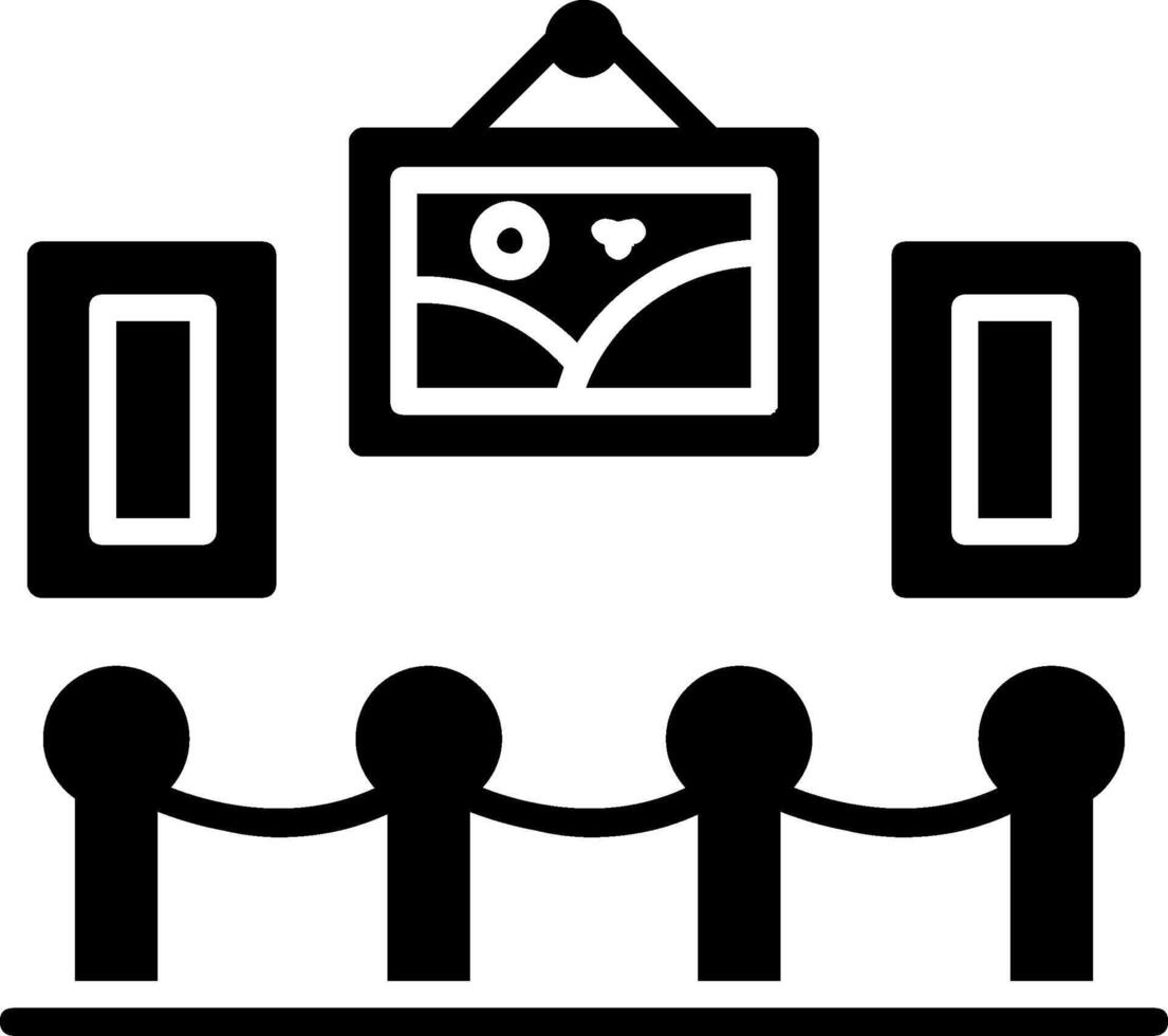Art Gallery Glyph Icon vector