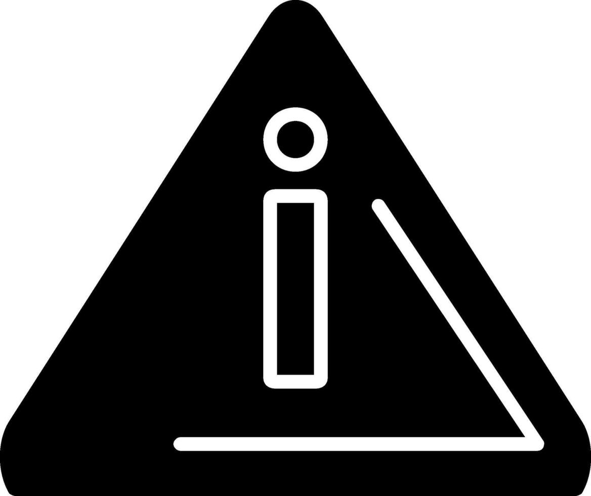 Alert Glyph Icon vector