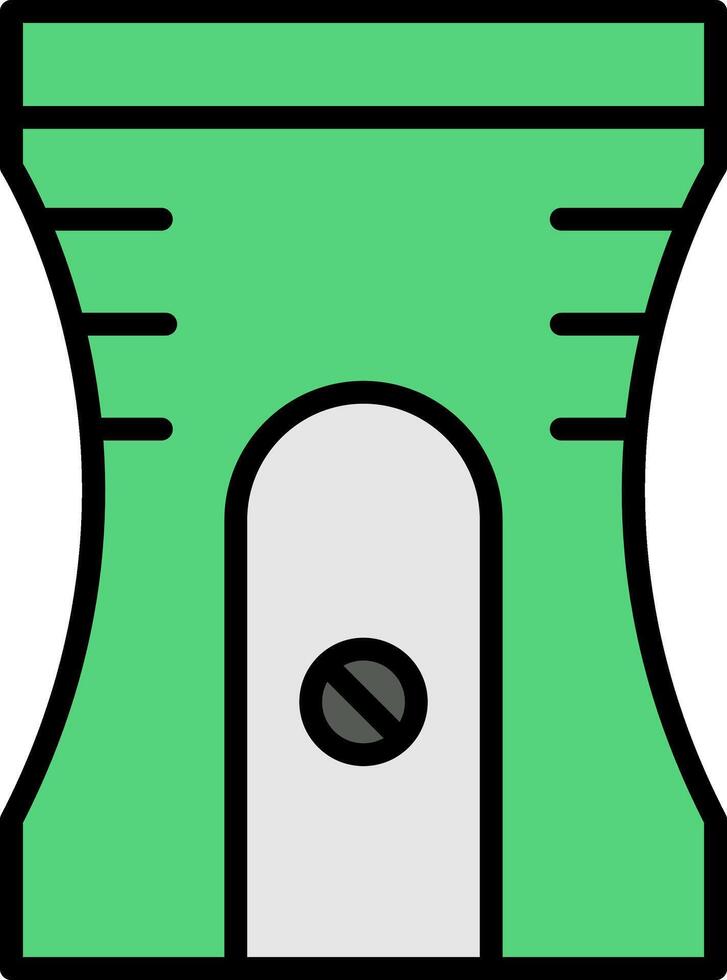 Sharpener Line Filled Icon vector