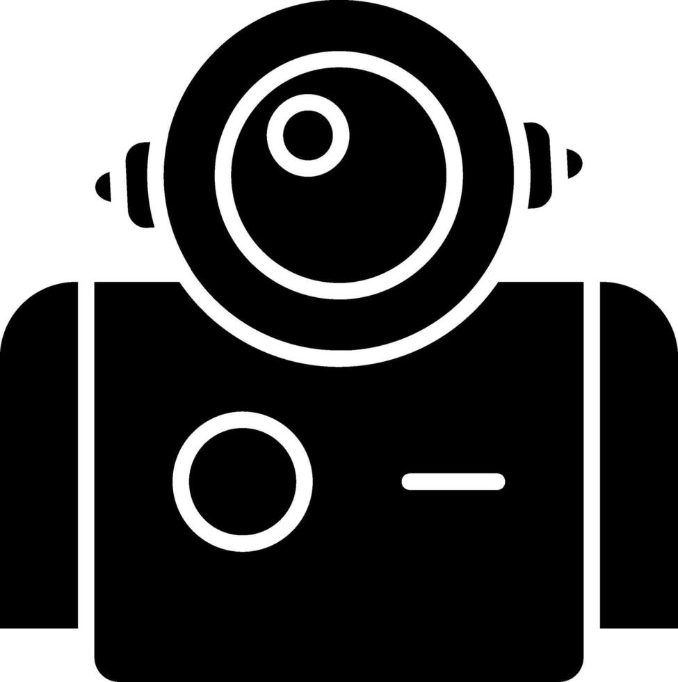 Astronaut Glyph Icon vector