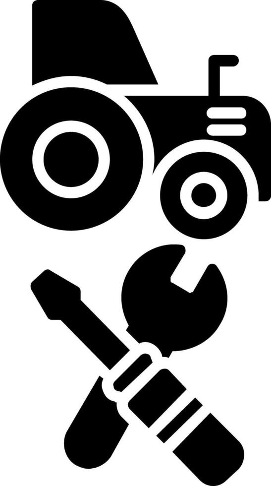 Machines Maintenance Glyph Icon vector