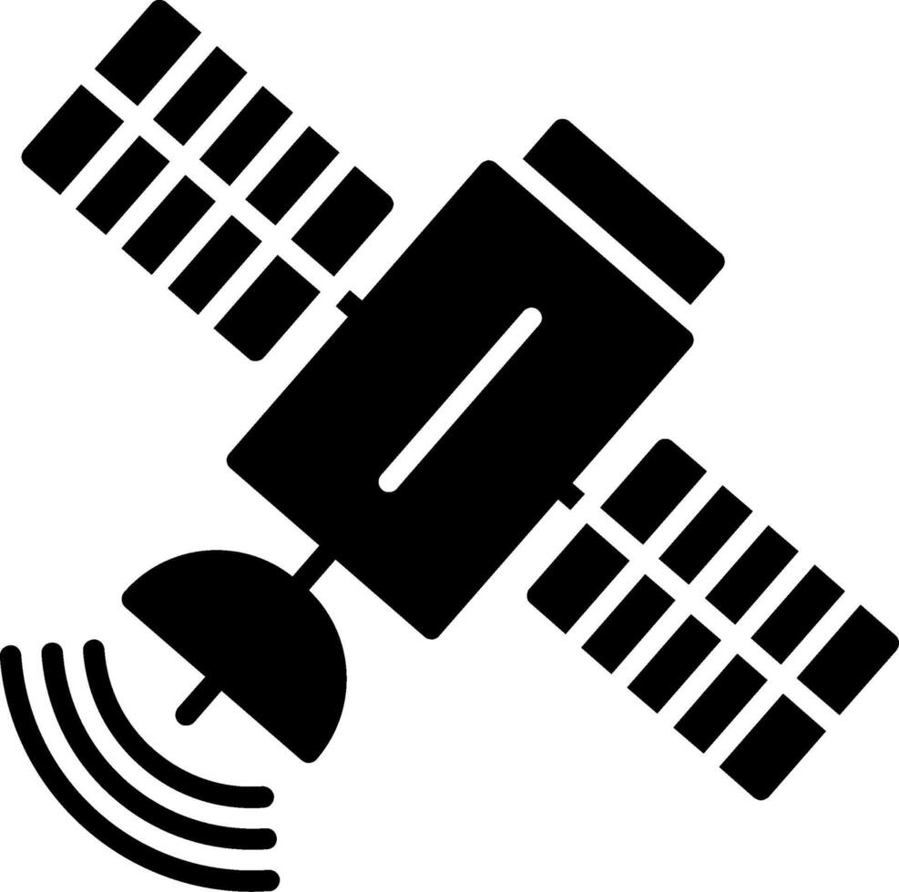 icono de glifo satelital vector
