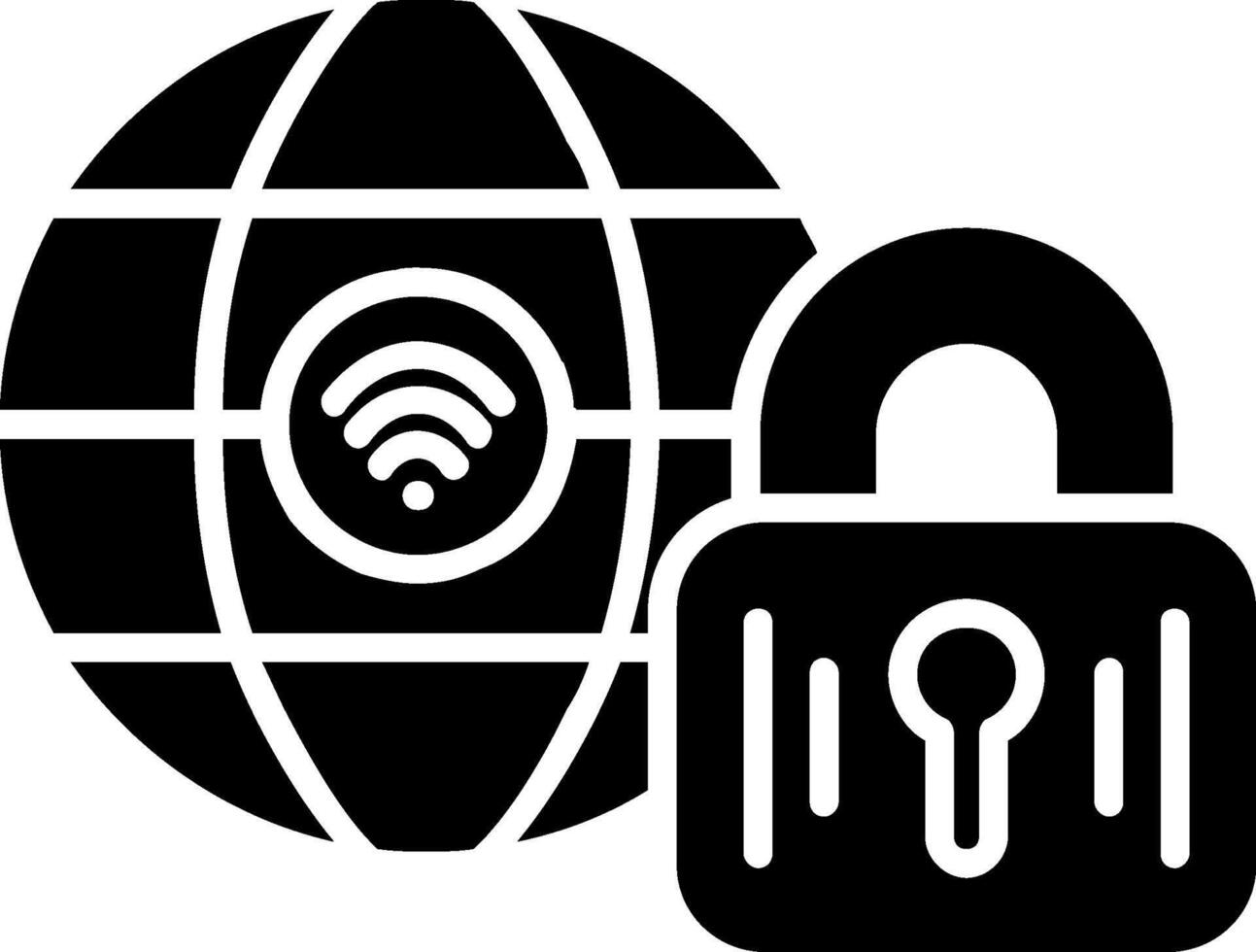 Internet Glyph Icon vector