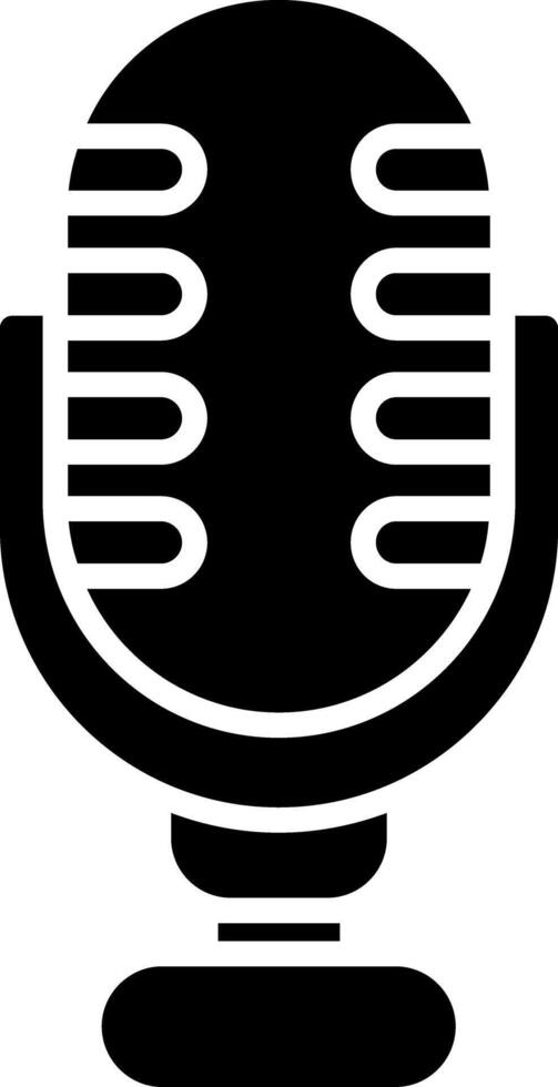 Microphone Glyph Icon vector