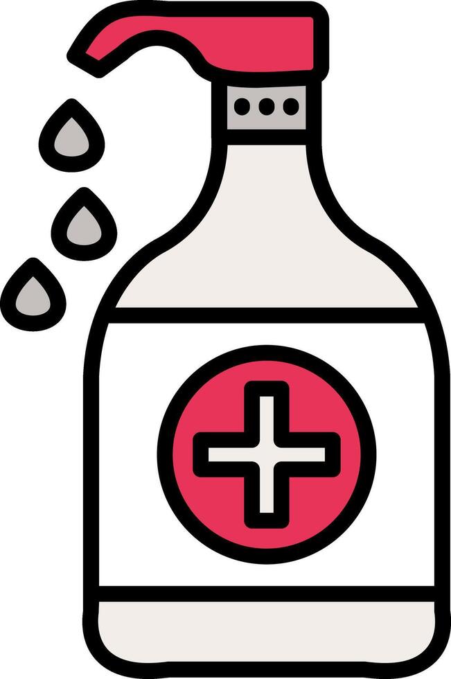 Liquid Line Filled Icon vector