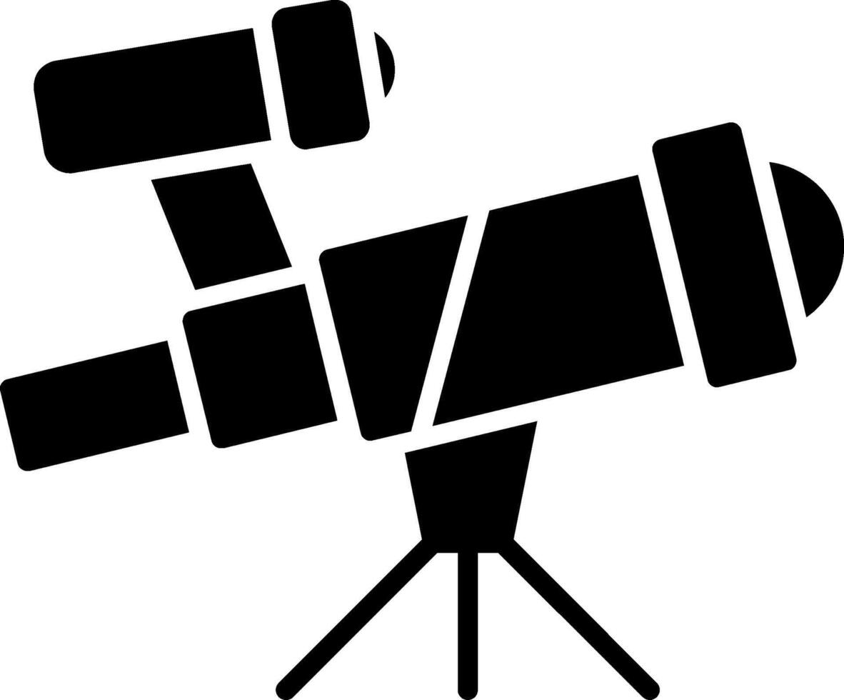 Telescope Glyph Icon vector