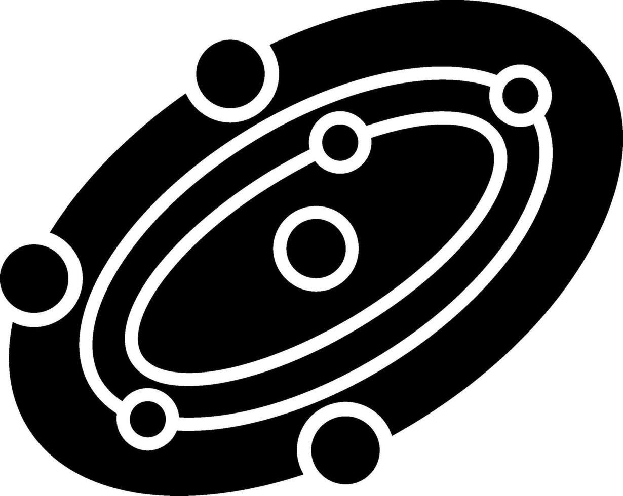 Galaxy Glyph Icon vector