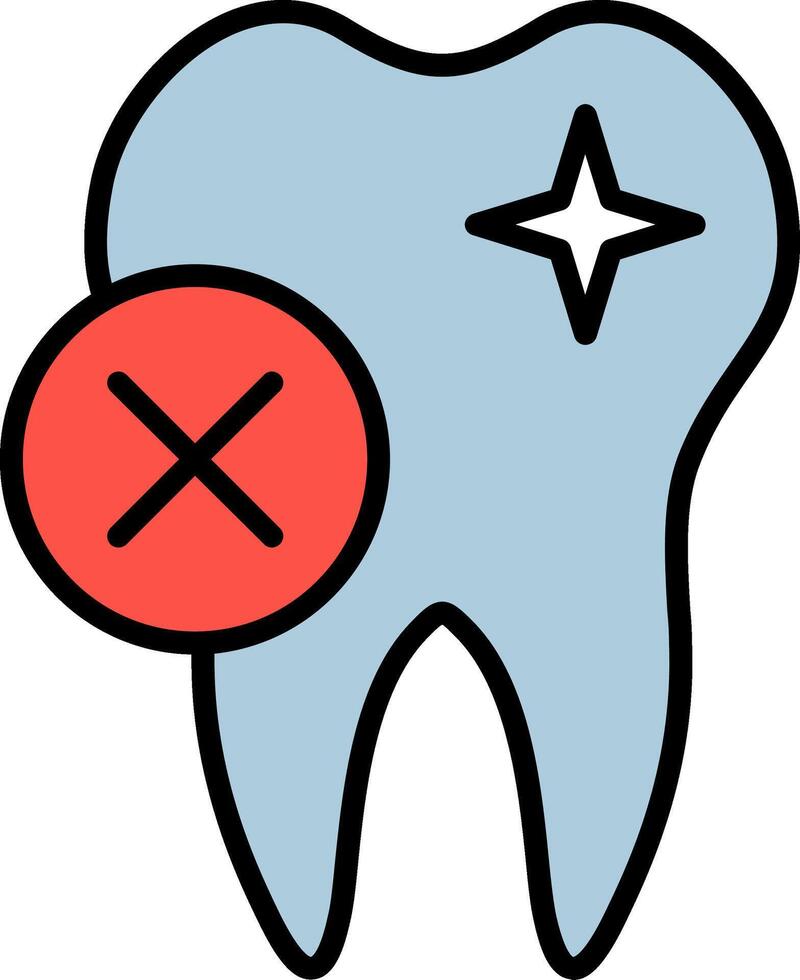Rejected Line Filled Icon vector