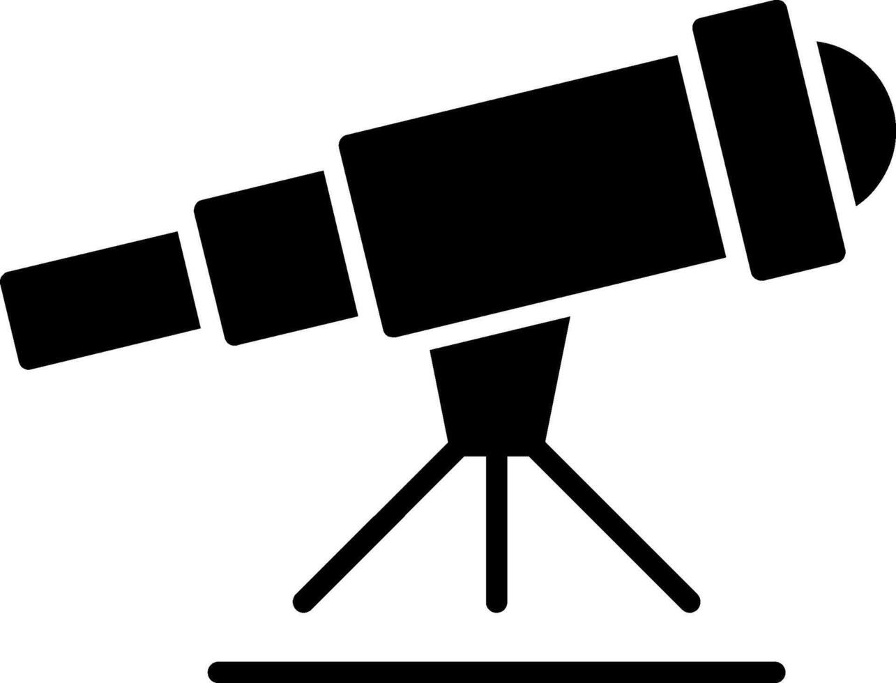 Stargazing Glyph Icon vector