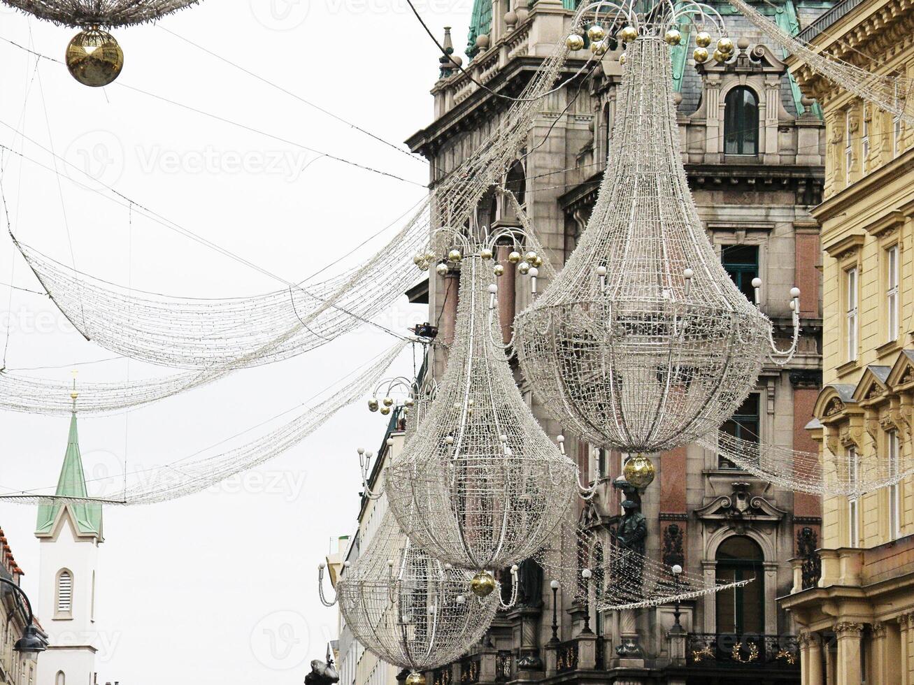 Christmas Chandelier in Vienna Street photo