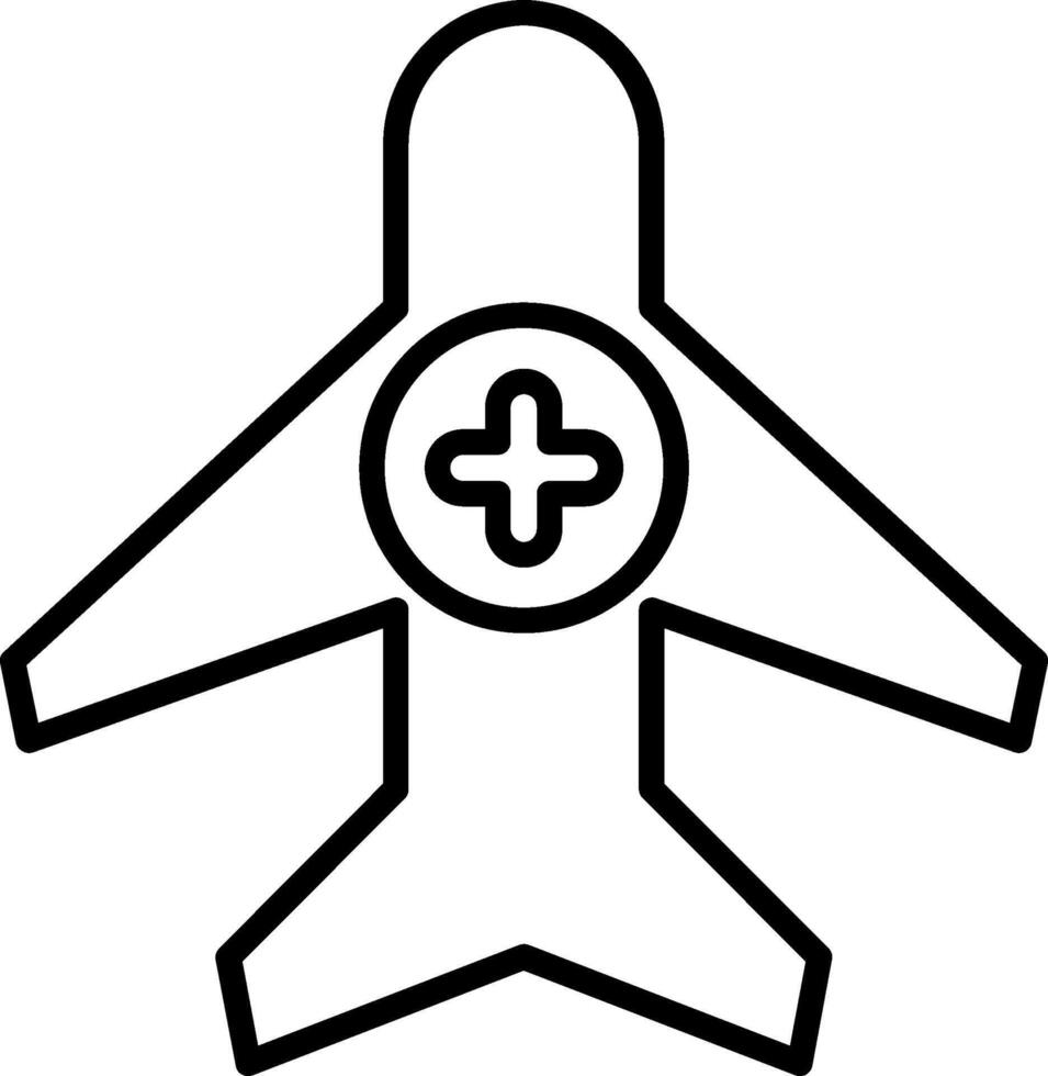 Air Medical Service LineIcon vector