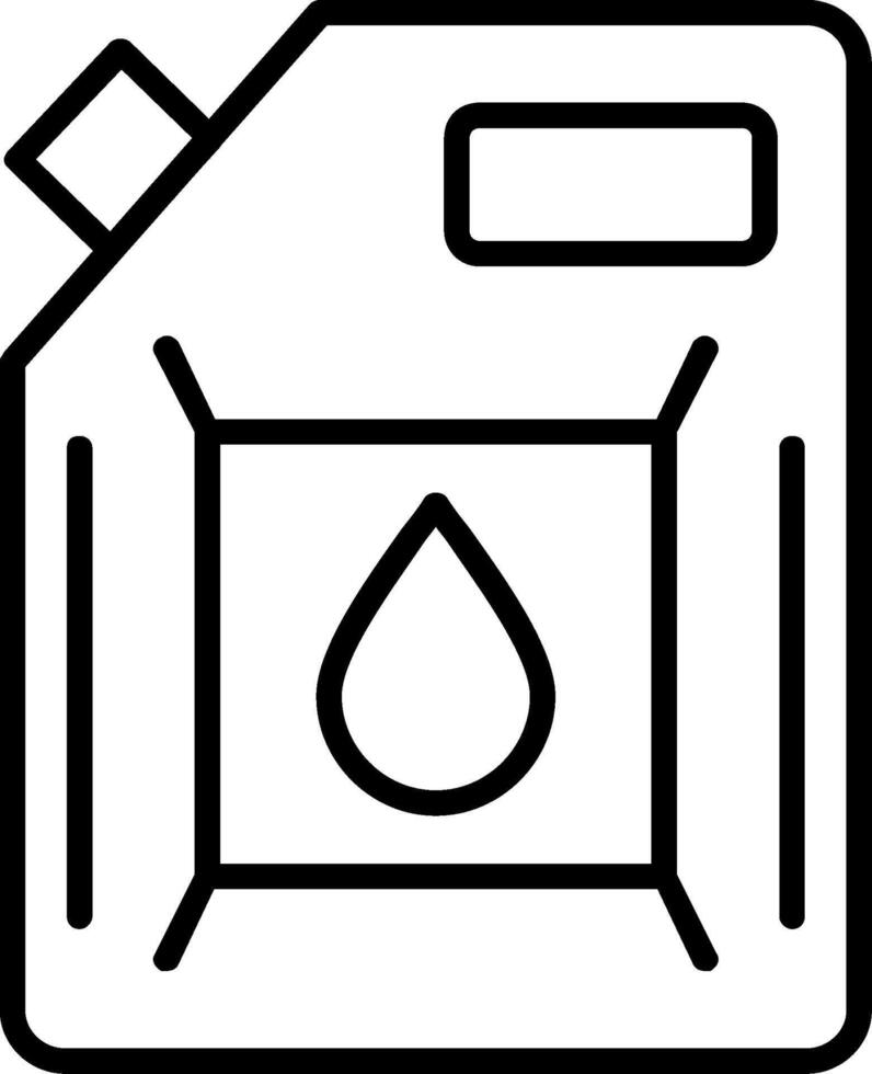 Biodiesel Engine Line Icon vector