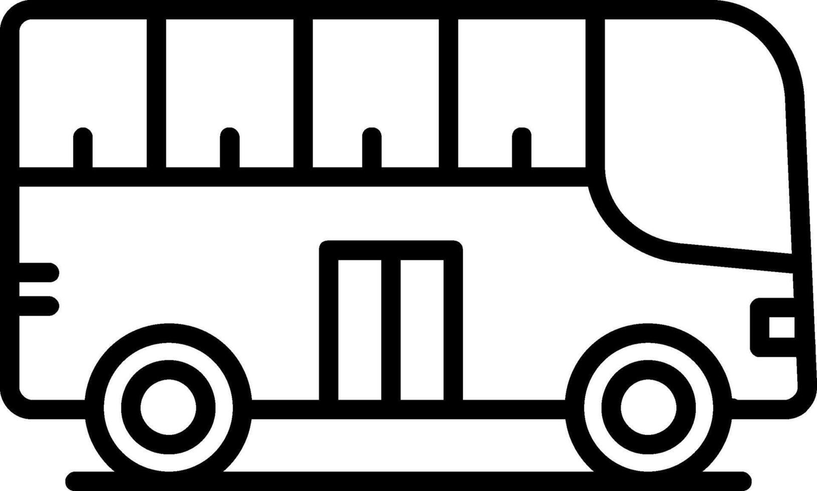 City Bus Line Icon vector