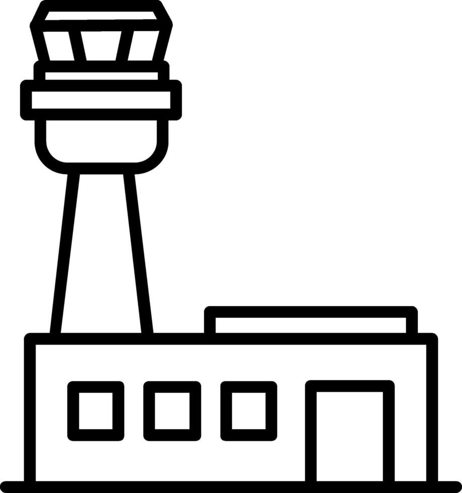 Airport Line Icon vector