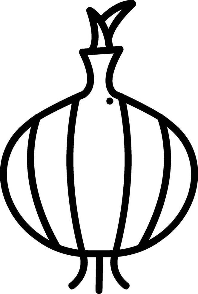 Onion Line Icon vector