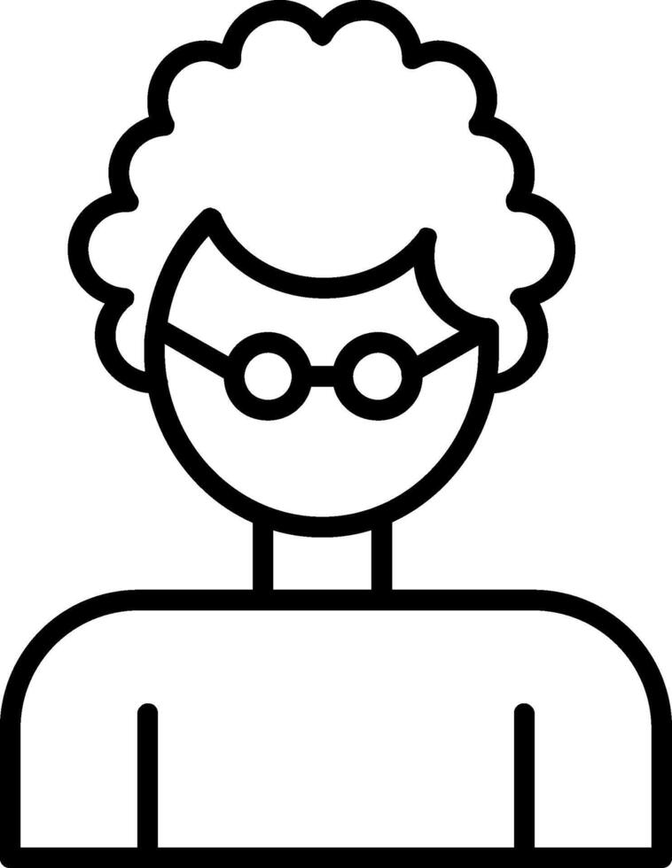 Scientist Line Icon vector