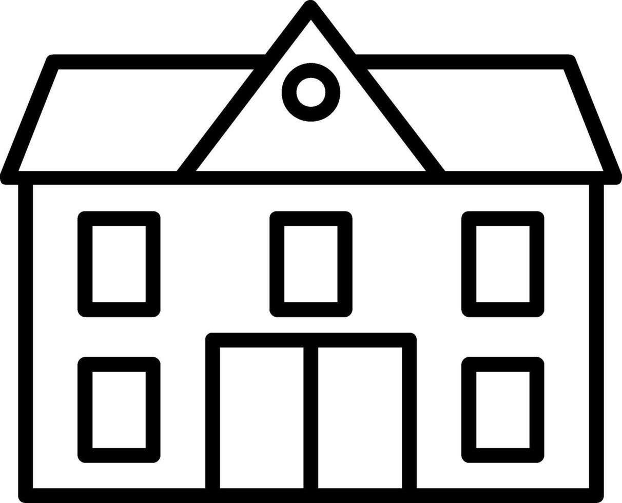 School Line Icon vector