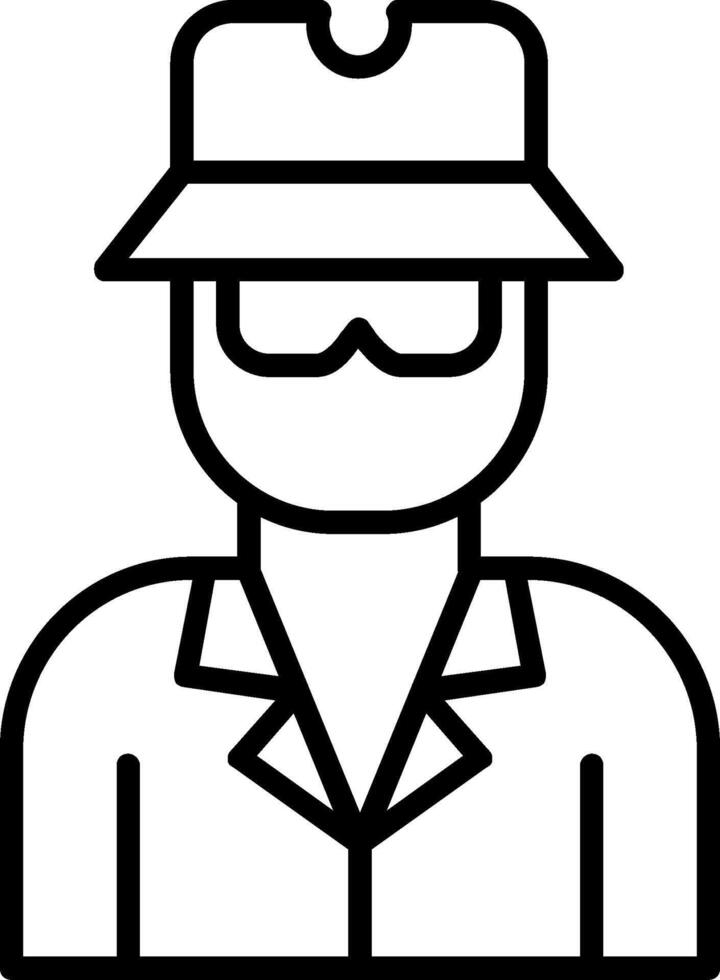Aonymity Aonymity Line Icon vector