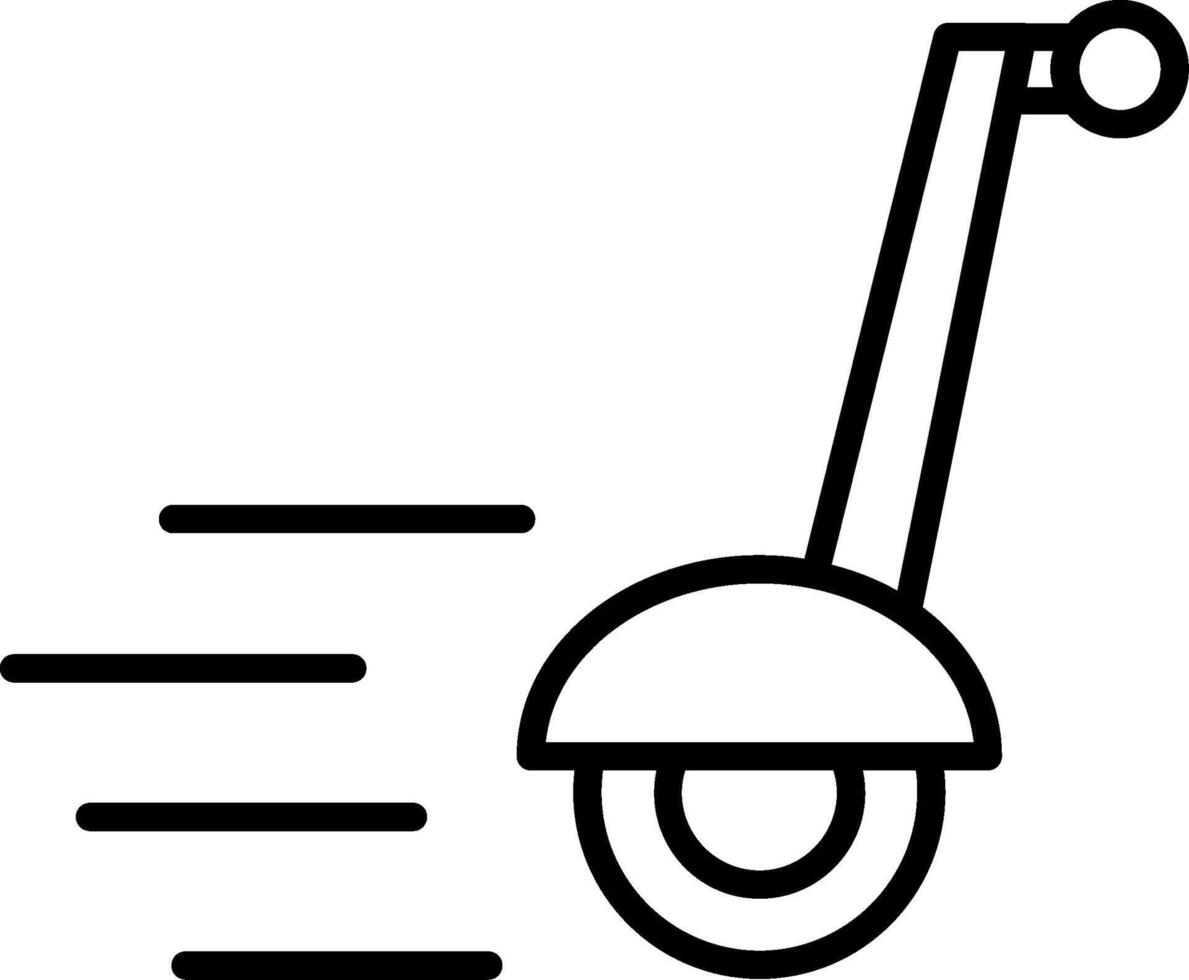 Segway Line Icon vector