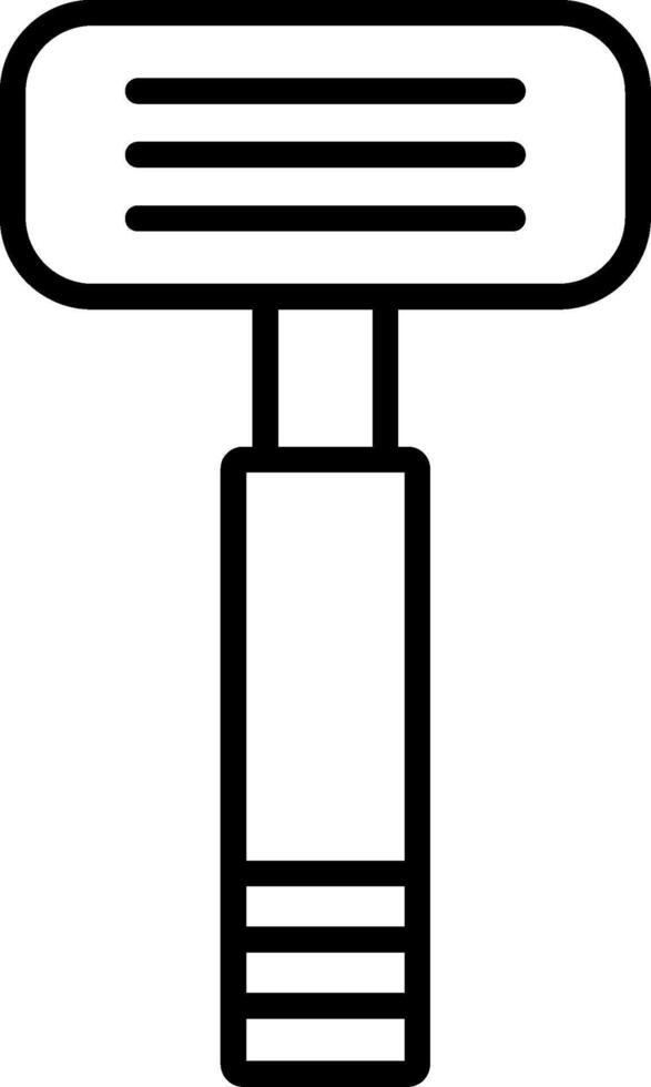 Razor Line Icon vector