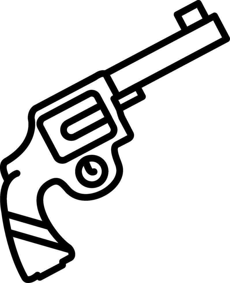 Gun Line Icon vector