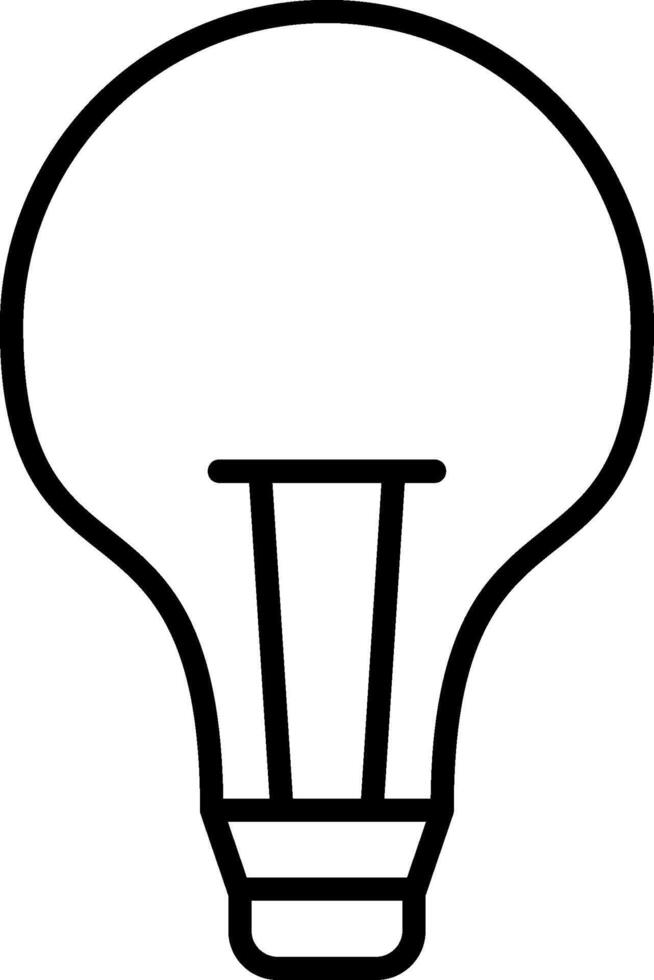 Light Bulb Line Icon vector