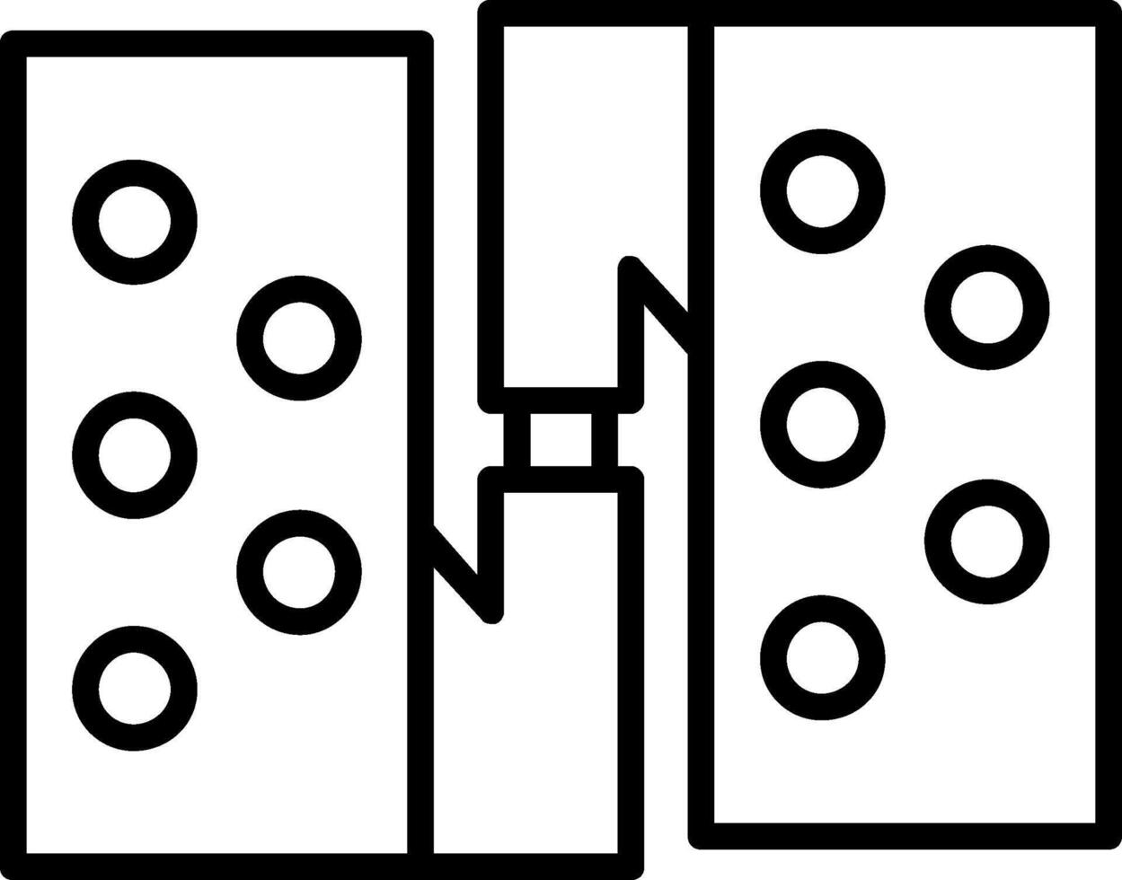 Hinge Line Icon vector