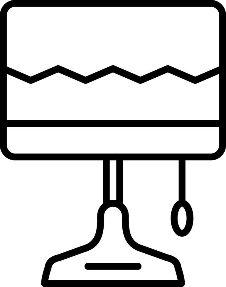 Lamp Line Icon vector