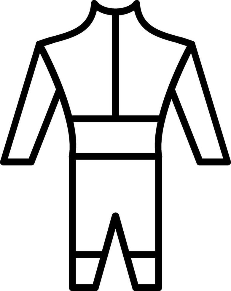 Wetsuit Line Icon vector