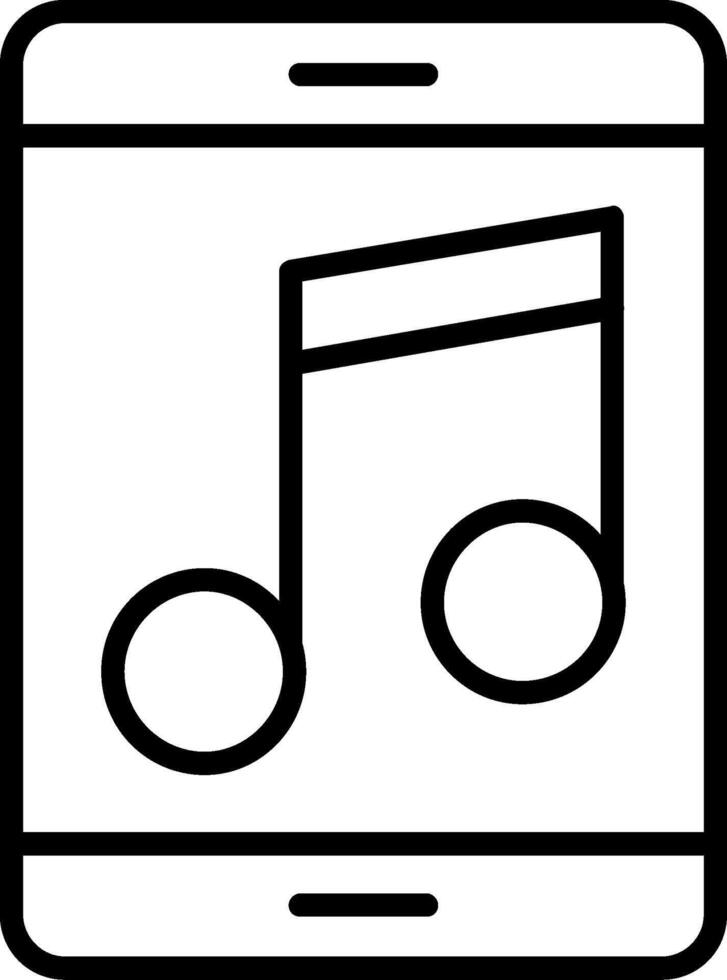 Music Line Icon vector