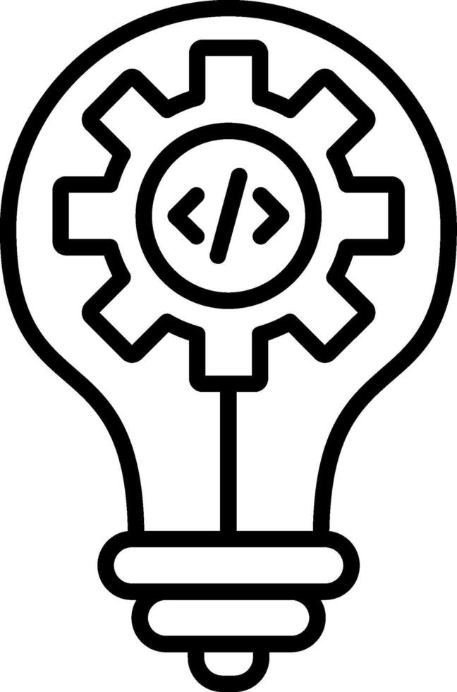 Idea Line Icon vector