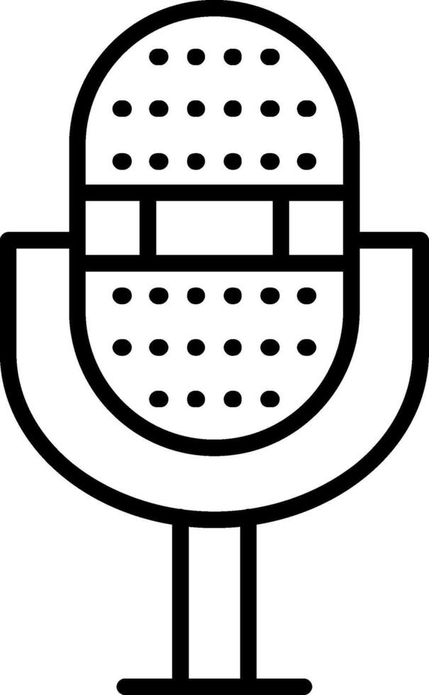 Miccrophone Line Icon vector